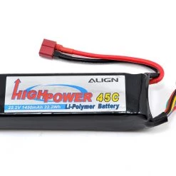 Align 6S High Power LiPo 45C Battery Pack (22.2V/1450mAh) w/T-Style Connector