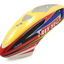 Align 500X Painted Canopy (Yellow/Red/Blue)