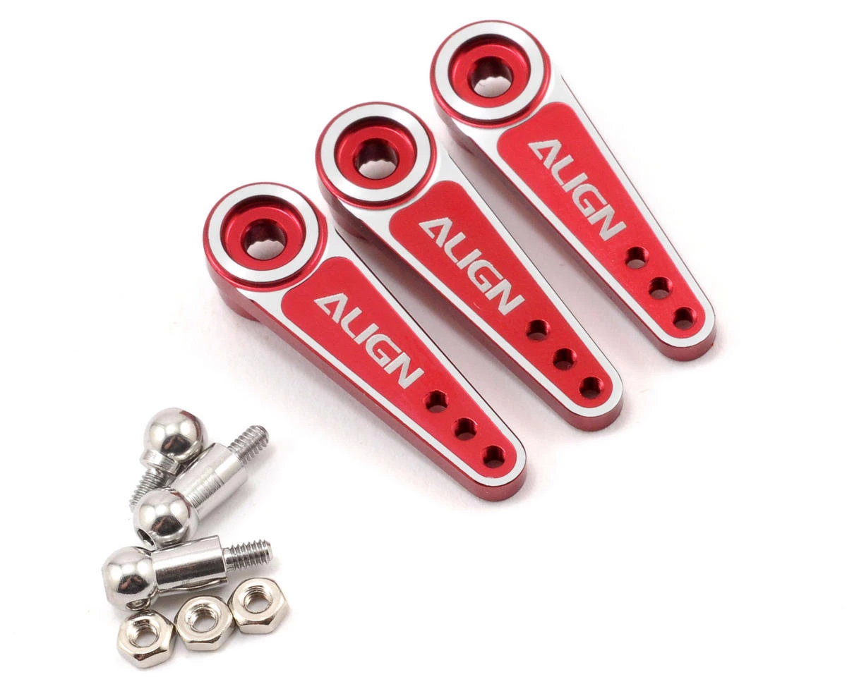 Align D6EJ Metal Servo Horn Set (Red) (3) (23T) 3 Align D6EJ Metal Servo Horn Set (Red) (3) (23T)