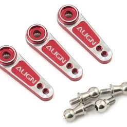 Align D6FF Metal Servo Horn (2.5mm) (Red) (25T)